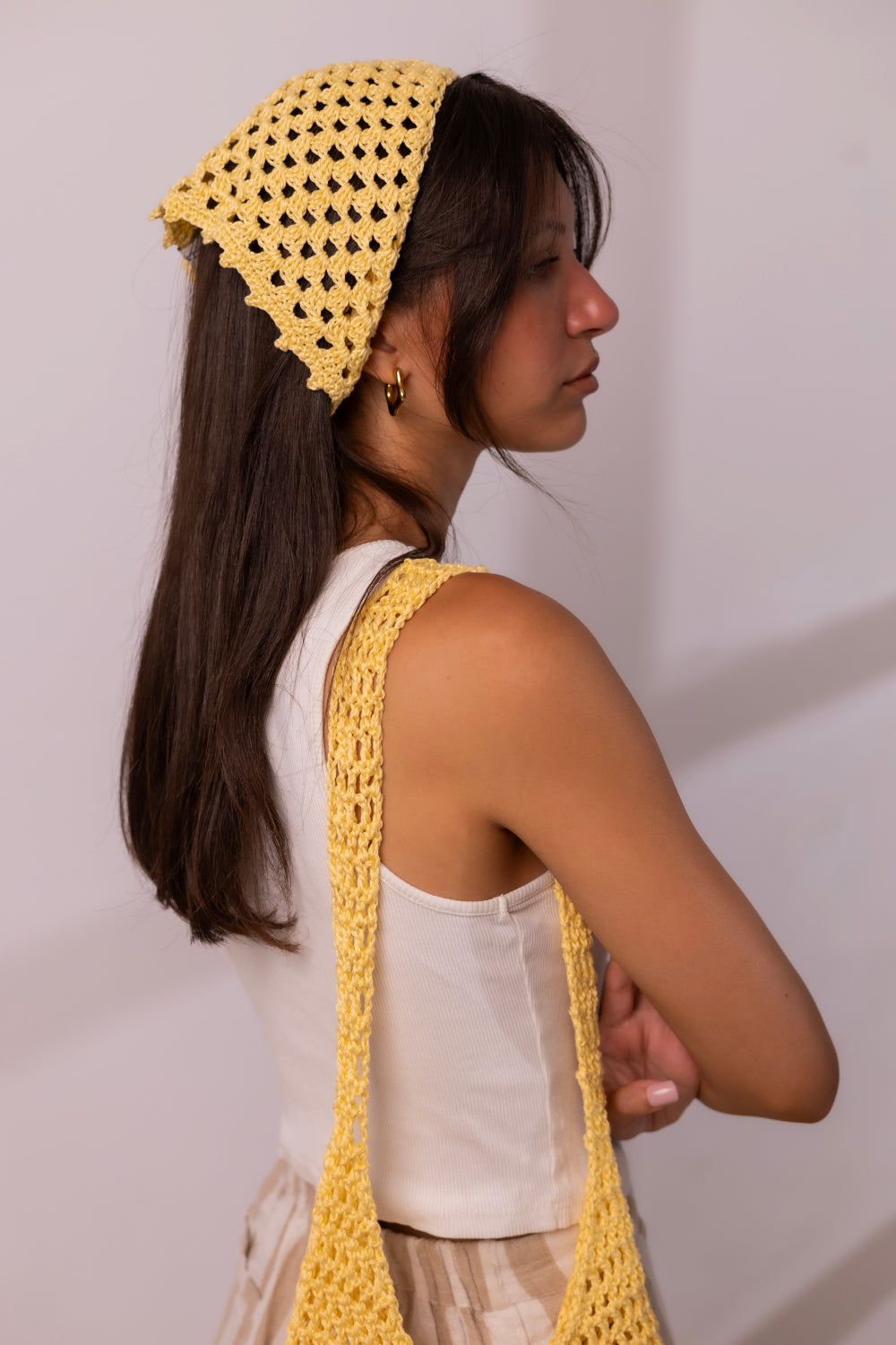 Intertwine Capri Bandana-Lemon Drop