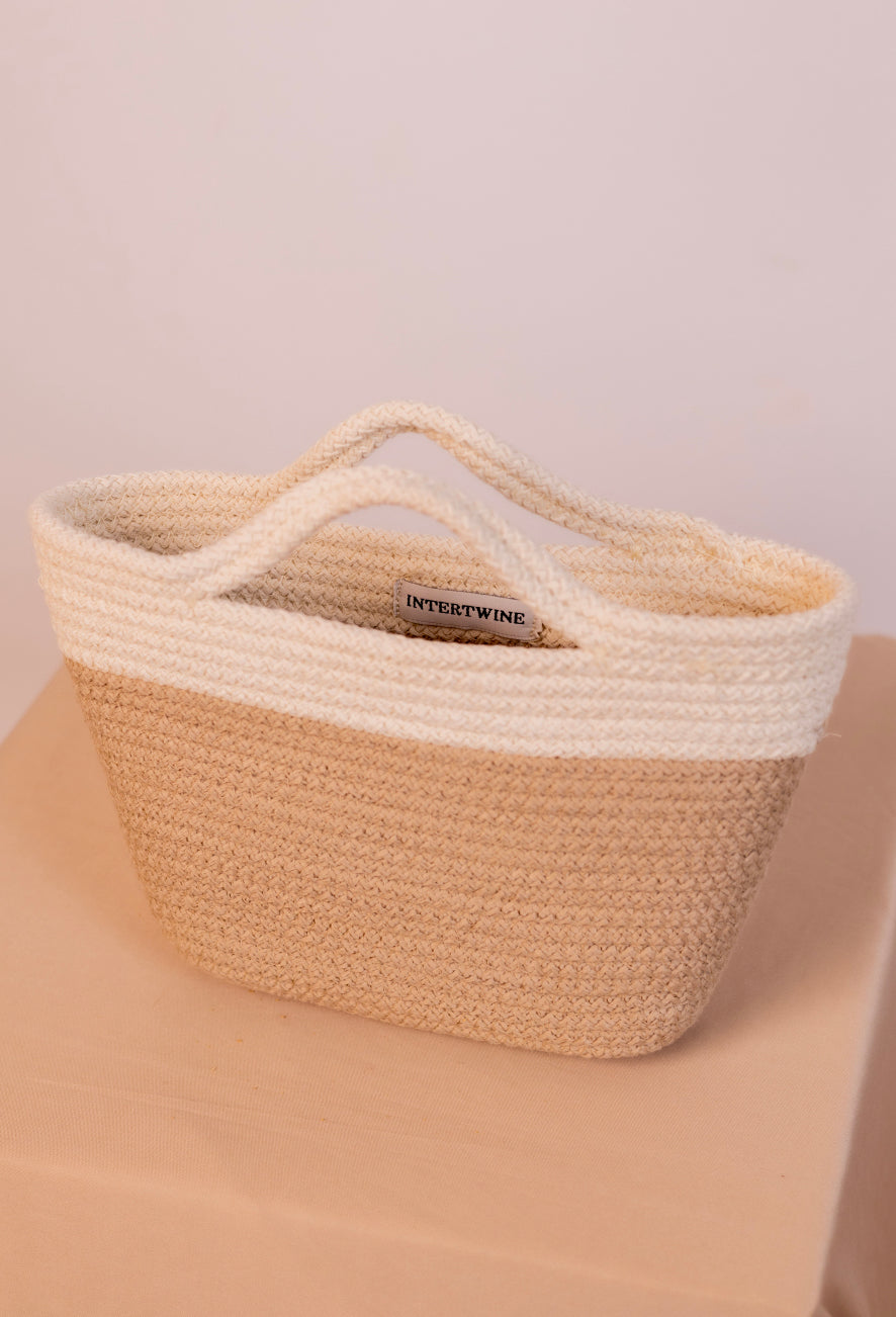 Intertwine Coastal Mini Bag-White Sand