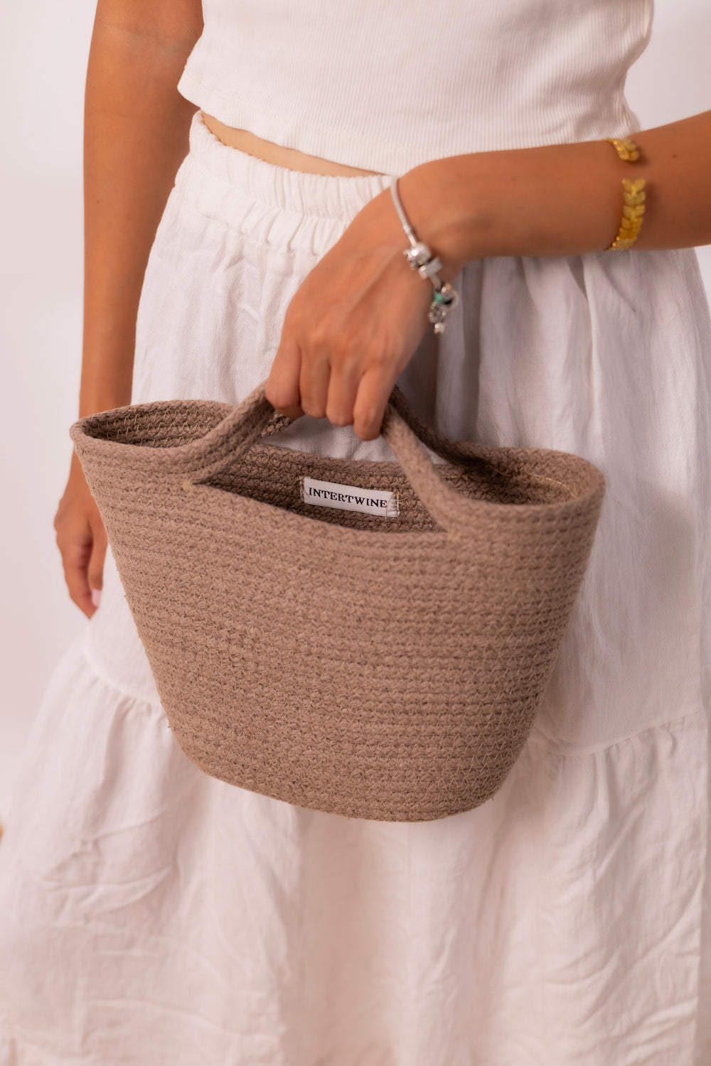 Intertwine Coastal Mini Bag-Cafe