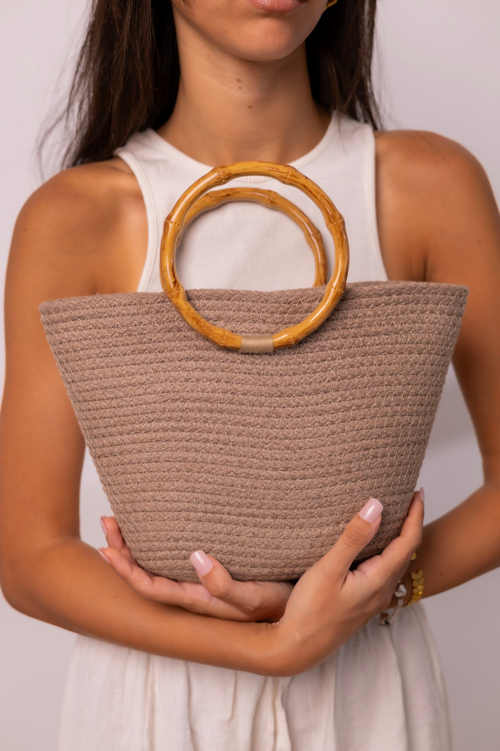 Intertwine Palm Handbag