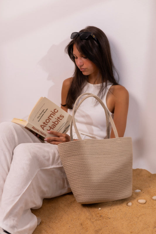 Intertwine Coral Shoulder Bag-Camel